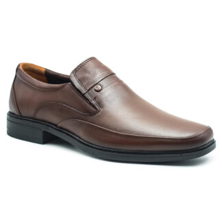 Berlino 605 Kauçuk Hakiki Deri Kahverengi Erkek Klasik Ayakkabı