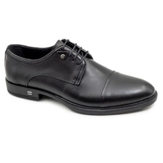Berlino 651 Kauçuk Hakiki Deri Siyah Erkek Klasik Ayakkabı