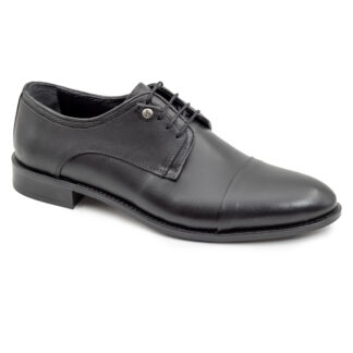 Berlino 651 Neolit Hakiki Deri Siyah Erkek Klasik Ayakkabı