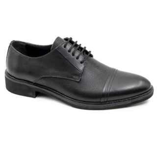 Berlino 652 Poli Hakiki Deri Siyah Erkek Klasik Ayakkabı