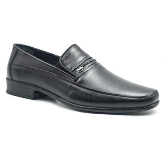 Berlino 721-2 Poli Hakiki Deri Siyah Erkek Klasik Ayakkabı