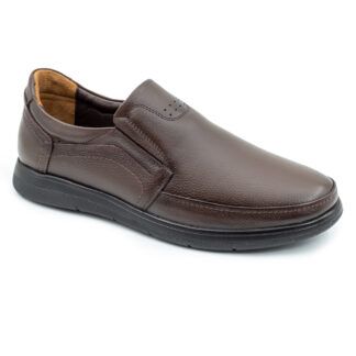 Berlino 902 Poli Hakiki Deri Kahverengi Erkek Comfort Ayakkabı